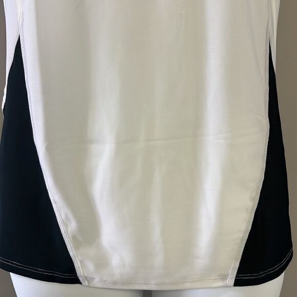 Under Armour Black/Off-White UPF 30 Heat Gear Compression Sleeveless… - Picture 6 of 15